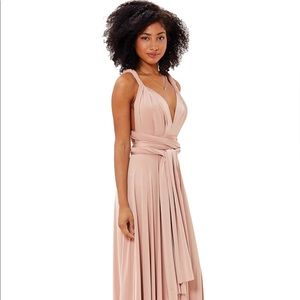 TwoBirds Bridesmaid Rosewater dresses.